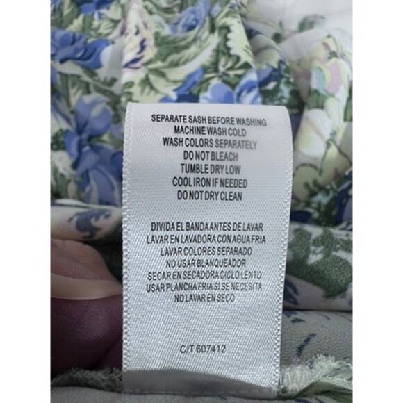 "DN DESIGNS" Stunning Floral Flowing Dress SZ 16 Marilyn Monroe Artsy Whimsical - Picture 9 of 12